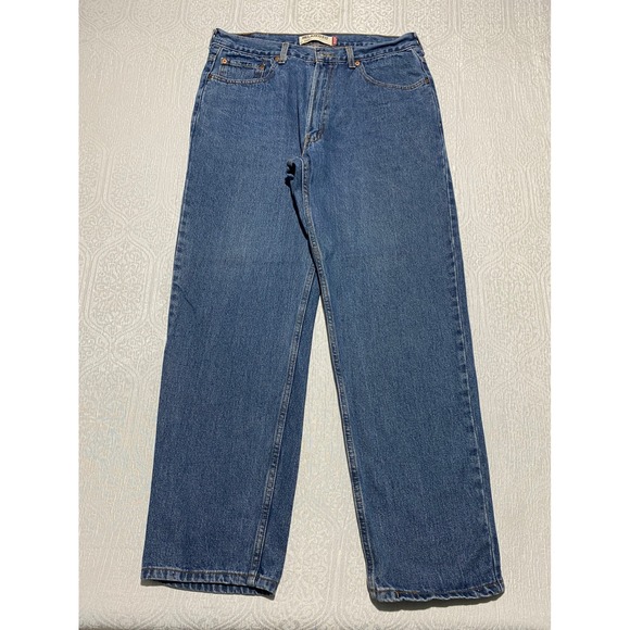 Levis 550 Relaxed Fit Jeans Mens 36×32 Blue Classic Denim Medium Wash Cotton - Picture 1 of 8